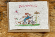 les cartes de Lulu "félicitations"(lapins)